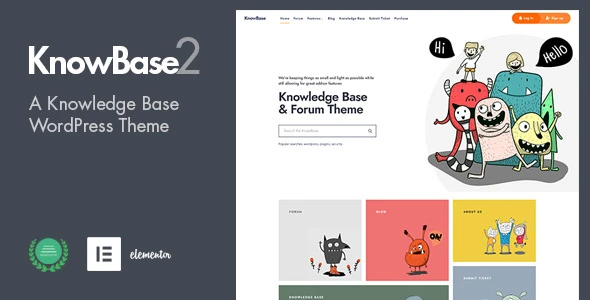 KnowBase – A Helpdesk & bbPress WordPress Theme